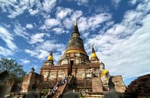 Glittering Ayutthaya Tour to Famous Sights, Market & Sunset Boat 