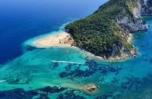 Turtle Island Cameo and Keri Caves with Transport Zakynthos