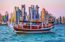 Doha: Guided City Tour with Traditional Dhow Cruise Skyline