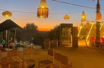 Marrakech: Agafay désert 1h buggy dîner spectacle et Dromadire 