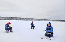 Rovaniemi: Ice Fishing from Private Lakefront Property & BBQ