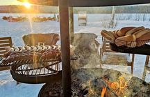 Rovaniemi: Ice Fishing from Private Lakefront Property & BBQ