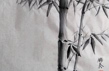 Suiboku-ga (ink painting) experience in Around Suginami