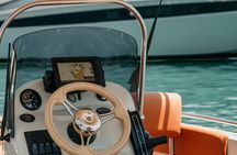 Santorini License Free Luxury Boat Rental