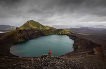 Landmannalaugar Hiking Haifoss Waterfall and Nature Bath