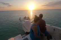 Aruba Private Sunset Tour Snorkeling Turtles and Cheese Platter