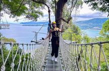Phuket Hilltop Sea and Jungle Views Zipline Adventure