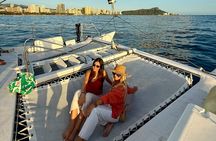 Waikiki Sunset Cruise and Iconic Views with Swimming