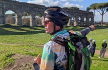 Rome: Appian Way E-bike Tour, Catacombs, Aqueducts & Transfer
