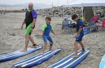 Private Surfing Lesson Ensenada w Port Pick Up Kids+Beginners 