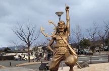 Deluxe Private Tour: Mt. Aso, One Piece Statues and Shrine Visit