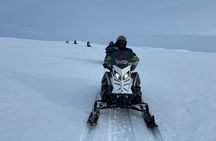 Snowmobile with Helicopter Experience from Gullfoss