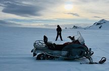 Snowmobile with Helicopter Experience from Gullfoss