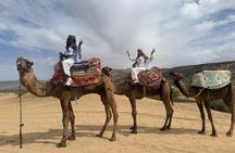 Camel Ride in Timlalin Dunes with luxury Sunset and Mint Tea