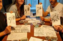 Suiboku-ga (ink painting) experience in Around Suginami