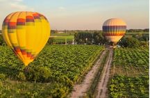 Hot Air Balloon Ride over the Vineyards with Wine Toast