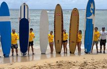 Shared Surfing Lesson In Waikiki with Certified Instructor