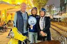 Hanoi Vespa Sunset Tour with Local Food and Train Street