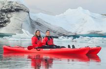 Glacier Combo Kayking at Glacier Lagoon and Glacier Hike
