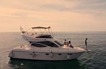 Fuengirola Boat Activity with Cocktail Dinner Champagne & Sunset