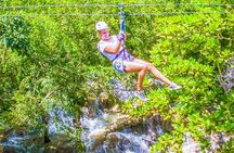Dunn's River Falls and Park Tour with Zip Line from Montego Bay 