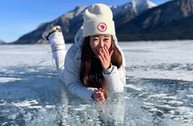 Abraham Ice Bubble/Sunwapta Falls,Snowshoeing,Icefield, Bow&Peyto