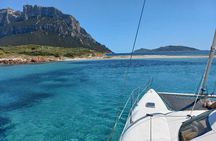 From Olbia: catamaran tour between Tavolara and Cala Moresca