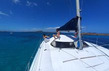 From Olbia: catamaran tour between Tavolara and Cala Moresca
