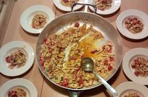 Cooking class with family and in the garden of an old boathouse