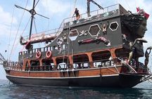 Pirate Boat Adventure Sail Swim and Party in Bodrum