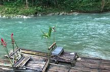  Bamboo Rafting with lime stone 
