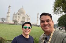From Delhi Private Taj Mahal Agra Fort Tour and Drop Jaipur