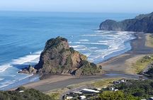 Black Sand PIHA BEACH, Maori Arts, Water Falls West Auckland Tour