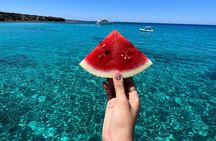 Blue Lagoon Akamas Bus and Boat Tour with Water Slide from Paphos