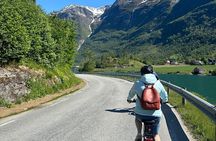 Guide E Bike Tour in Olden with Snacks