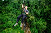 Koh Samui Jungle Zipline and Cafe with Waterfall Views