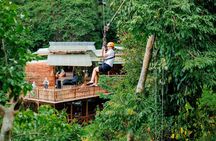 Koh Samui Jungle Zipline and Cafe with Waterfall Views