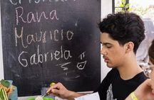 Elaboration of tortillas by hand following the Mexican tradition 
