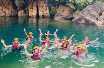 Zipline Dark cave & Paradise cave: Full-day Exploration