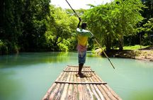 blue hole and luxury bamboo rafting 