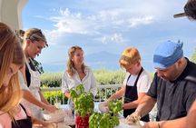 Pizza School with Nino overlooking Vesuvius in Sorrento