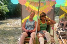 Bamboo rafting & limestone massage on the Great River!(lethe)