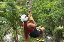 Ziplining and Dunn's River falls Combo from Montego Bay.