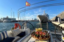 Barcelona: Sailing Tour with Tapas, Drinks, Swim & Sunset Option