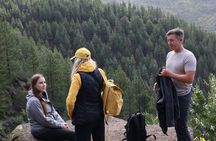 Trekking over Masca through laurel relict woods.Roque de Tarucho.
