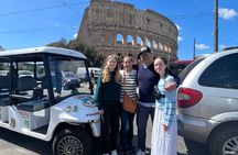 Rome in Golf Cart 4 hours Private Tour with Pickup from hotel