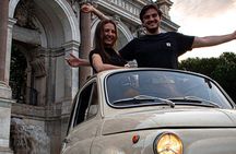Rome: Retro Fiat 500 Car Tour with Pro Photographer