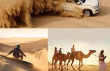 Doha : Quad Bike Desert Safari With Sandboarding & camel ride