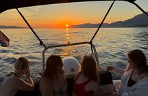 Sunset Speedboat Tour in Makarska with swim stop on island Brač
