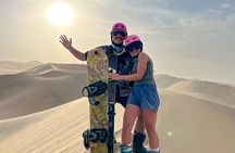 The real Sandboard and Sandski Experience at the sunset